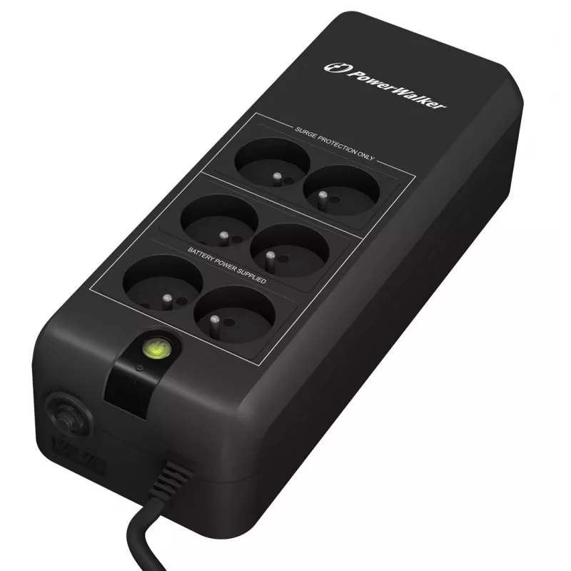 PowerWalker VFD 600 APFC FR nepertraukiamo maitinimo šaltinis (UPS) 0,6 kVA / 300 W, 6 lizdų