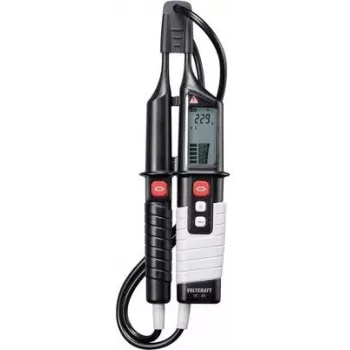 VC 65 dvipolis įtampos testeris CAT III 1000V, CAT IV 600V, garsinis, LCD, LED (VC 65)