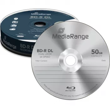 BD-R diskas MediaRange MR507 50 GB 6x 10 vnt. pakuotėje