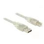 USB kabelis DeLOCK 83893 USB 2.0 1,5 m USB A USB B peršviečiamas