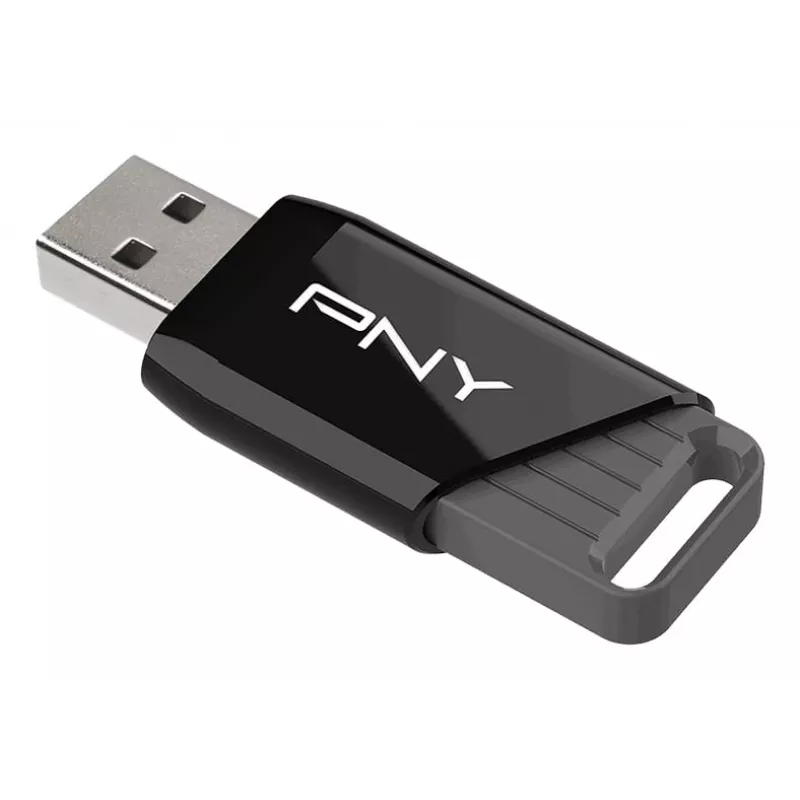 PNY Attaché X, 64 GB, USB Type-A, 3.2 Gen 1, 130 MB/s, Juoda