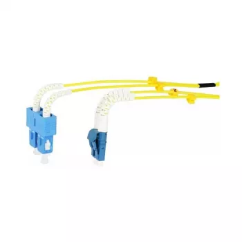 Synergy 21 LWL-2-Faser-Patchk. 5mtr.LC-SC 9/125um OS2 AD 2mm flexible Knickschutztülle - Single- bzw. Monomode-Faser - 5 m