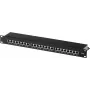 Patch panel Helos 146868 – montuojamas į stovą, RJ-45, 24 prievadai