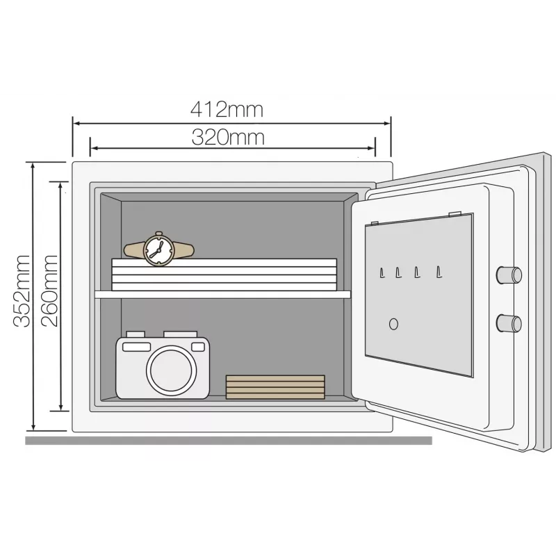 YFM Home L seifas ugniai atsparus