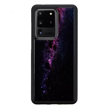 Apsauginis dėklas iKins Samsung Galaxy S20 Ultra – juodas Paukščių Tako apdaila