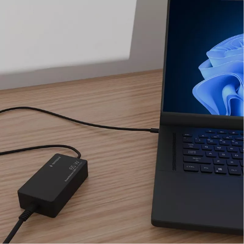 Cablexpert NPA-AC-PDQC65-01 65 W PowerDelivery GaN USB Type-C greitasis įkroviklis, juodas