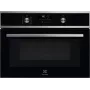 Įmontuojama orkaitė Electrolux EVL6E49X, kompaktiška 45 cm, metalas, juoda, CombiQui