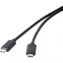 USB 3.1 Gen 2 laidas Renkforce 1x USB-C jungtis 1,50 m Juoda