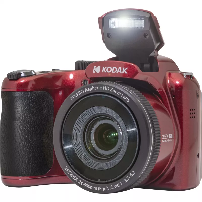 Kodak PIXPRO AZ255 1/2.3 Kompaktiška kamera 16,35 MP BSI CMOS 4608 x 3456 Pikseliai Raudona (AZ255RD)