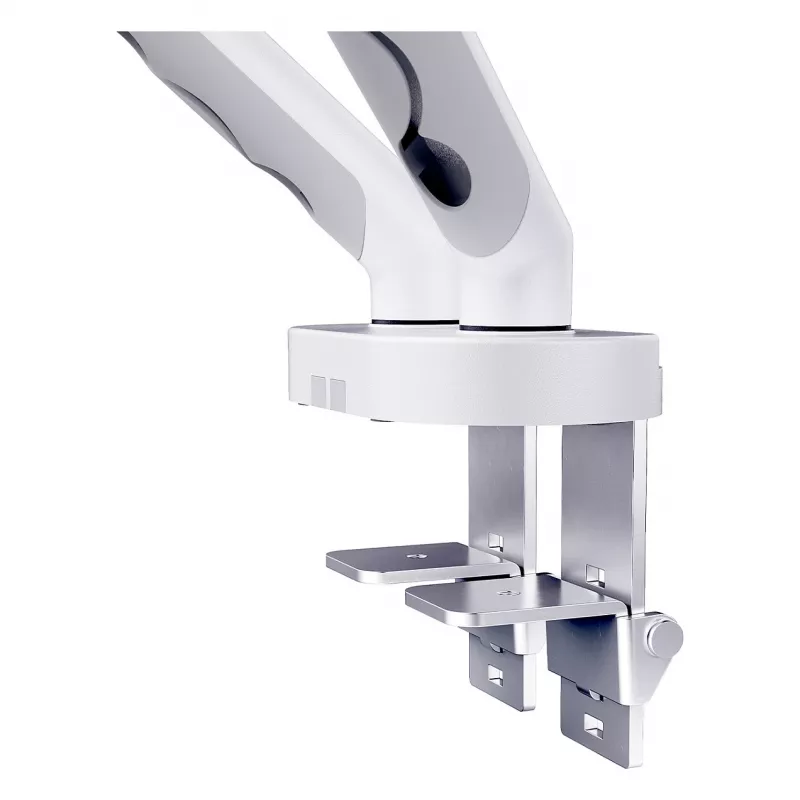 Laikiklis monitoriams DIGITUS Dual, dviem 35 colių ekranams, spaustuvas, 2×10 kg, VESA 75–100, pakreipimas -45–90°