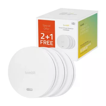 Avanca Hombli smarter Rauchmelder weiß 2+1 Promo Pack