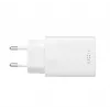 USB-C kelioninis įkroviklis FIXED FIXC30N-C-WH — 30W kompaktiškas USB-C maitinimo adapteris, vieno prievado greitasis įkrovimas
