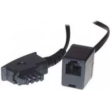 S/CONN 0,2 m TAE-F – RJ11 juodas ShiverPeaks TC 71020