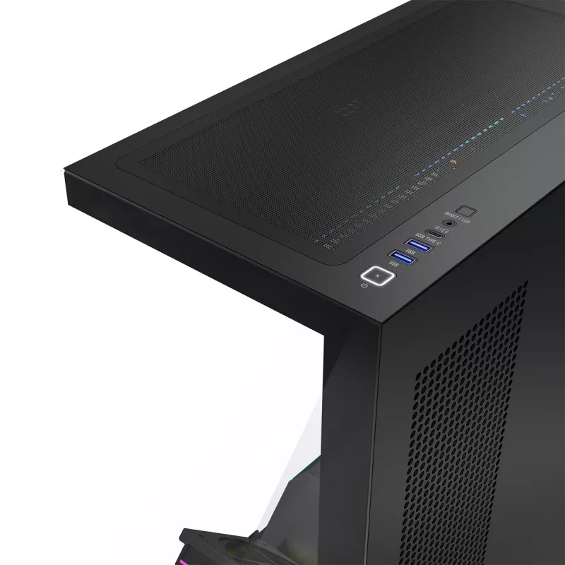 Modecom Volcano Stellar Plus ARGB Midi 8F Juodas korpusas