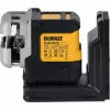 Belaidis kelių linijų lazerinis nivelyras DeWalt DCLE14301GB 3×180° kryžminės linijos, 18V, žalios linijos, integruota Powerstack Li‑Ion baterija