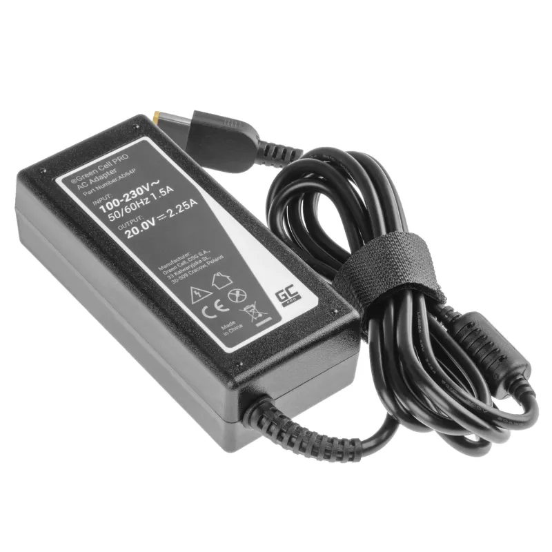 Green Cell AD64P maitinimo adapteris/inverteris 45 W, juodas
