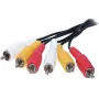 Audio RCA laidas ShiverPeaks 40150-2.5 — 3 RCA jungtys, 2,5 m ilgio