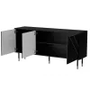 Cama 3D MOUNTAIN komoda 154x40x72 juodas + auksinis