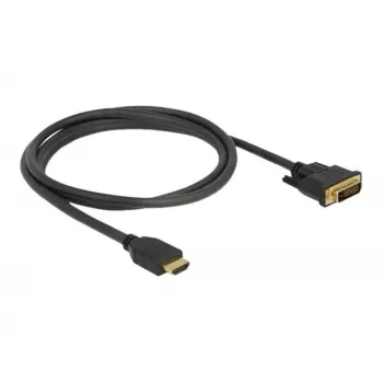Vaizdo kabelio adapteris DeLOCK 85653 1,5m HDMI Type A DVI juodas