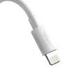 Baseus TZCALZJ-02 mobiliojo telefono kabelis Baltas 1,5 m USB A Lightning