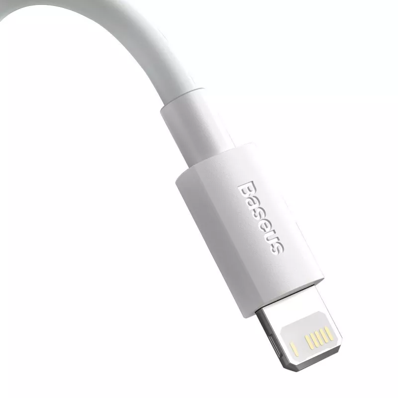 Baseus TZCALZJ-02 mobiliojo telefono kabelis Baltas 1,5 m USB A Lightning