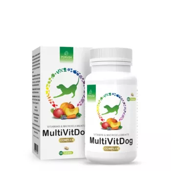POKUSA MultiVit Dog Kompleksas – papildai šunims – 120 vnt.