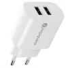 Įkroviklis 2x USB 2,4A 12W baltas