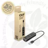 USB 3.2 Gen1 3 prievadų USB-A šakotuvas su Gigabit Ethernet – CLUB3D CSV-1430a