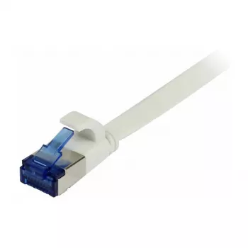 Synergy 21 Patch Laidas RJ45, CAT6A 500 MHz, 0,15 m, Baltas, U/FTP, Plokščias, TPE (Superflex), AWG32