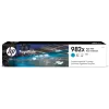 HP 982X didelės talpos ciangra spalvos originali PageWide kasetė, 1 vnt., 16000 puslapių