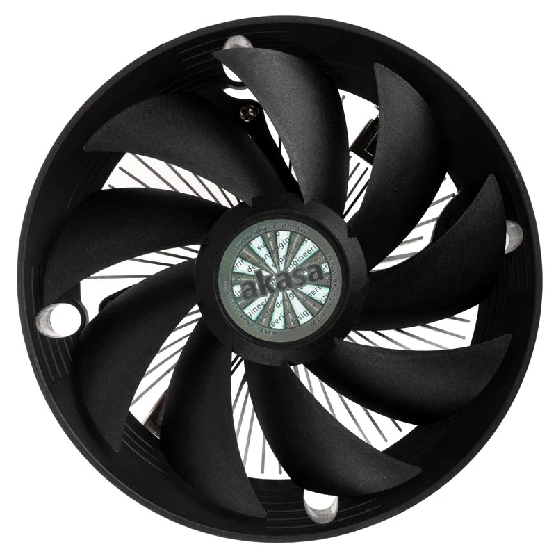 Akasa Sunflower Mini Top-Flow CPU aušintuvas, 120 mm, juodos spalvos