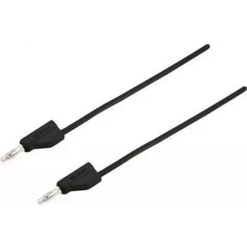 VOLTCRAFT matavimo zondas [4 mm kištukas - 4 mm kištukas] 1 m juodas MSB-300 (MSB-300-1-SW)