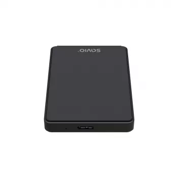 Išorinis HDD/SSD dėklas SAVIO AK-65 Juodas 2,5 colio SATA USB 3.0 5 Gbit/s Micro-USB