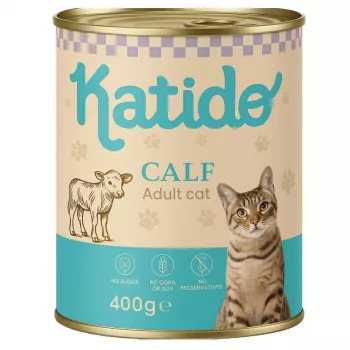 KATIDO Veršiena - šlapias ėdalas katėms - 400g