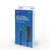 SAVIO Adapter USB-C 3.1 Gen.1 (vyriškas) į RJ-45 Gigabit Ethernet (moteriškas), 1000 Mbps, AK-56, pilka