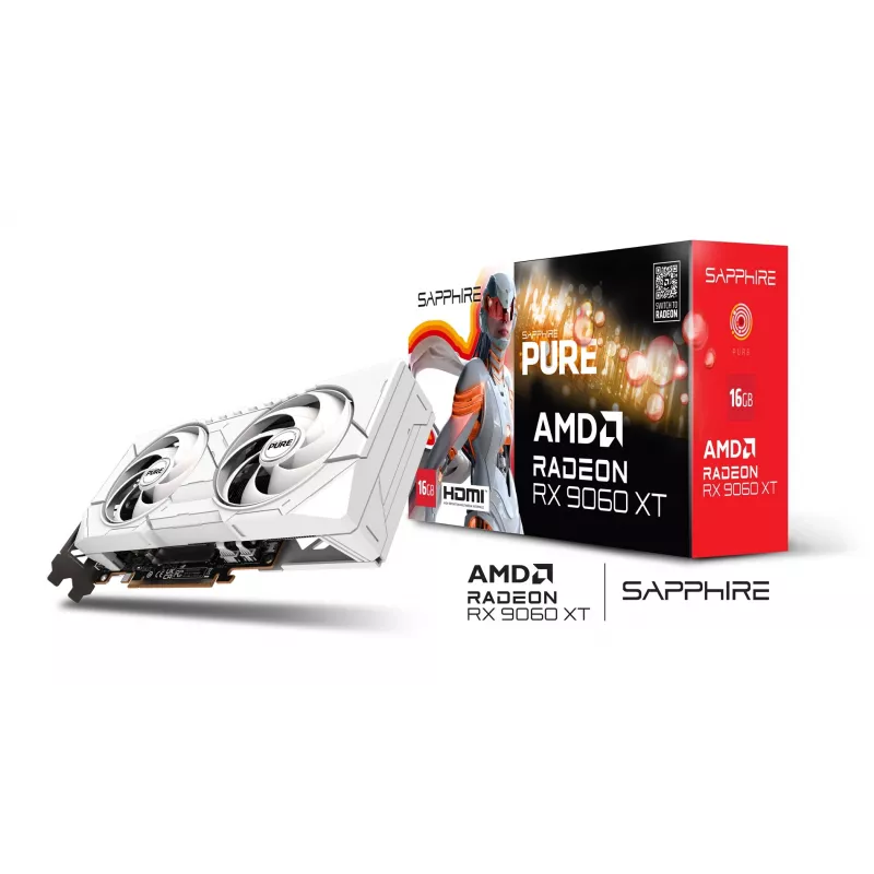 SAPPHIRE PURE Radeon RX 9060 XT Gaming OC 16 GB vaizdo plokštė