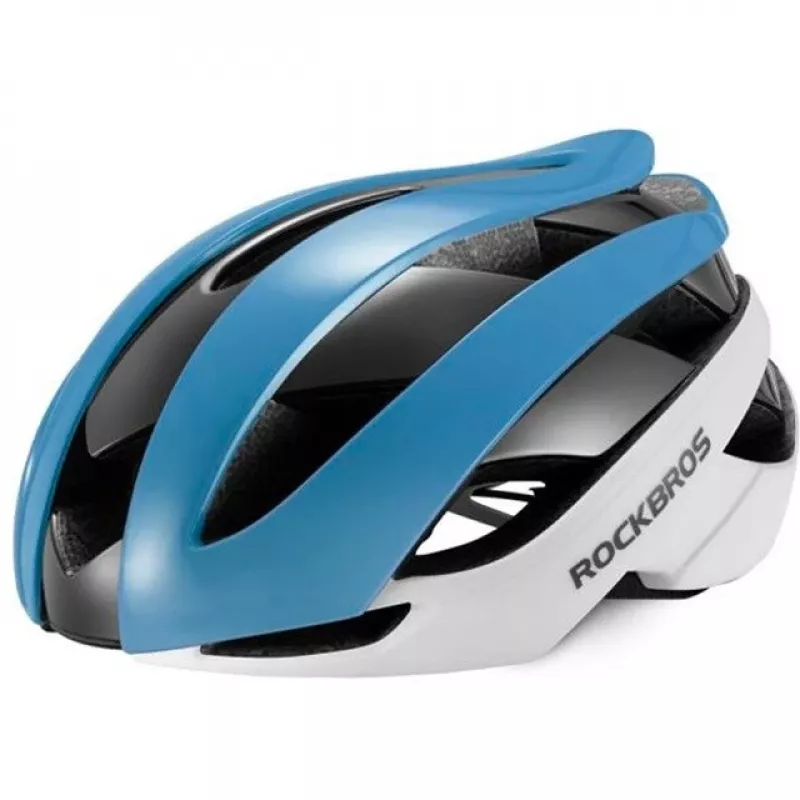 Reguliuojamas dviračio šalmas ROCKBROS M 55-58 cm Mėlyna-Balta