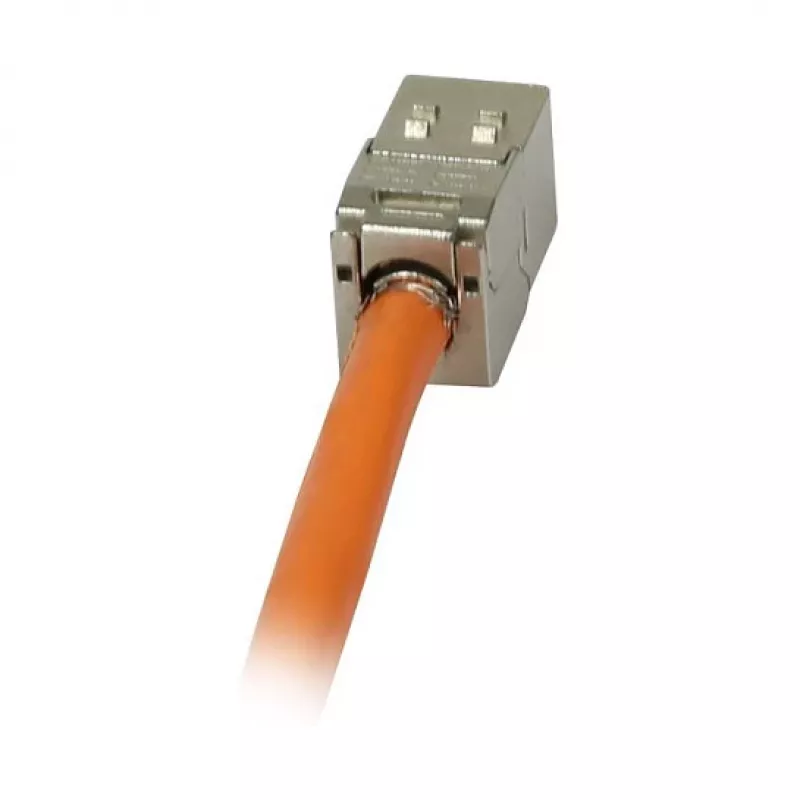 Synergy 21 Keystone modulis TP lizdas RJ45 CAT6A 500MHz trumpas su kabelio užveržimu