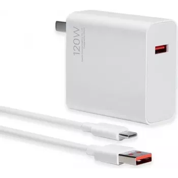 Xiaomi HyperCharge Original Type-C kabelis - 120W - baltas - Greitas įkroviklis kelioninis adapteris EU kištukas (MDY-13-EE)