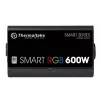 Thermaltake SMART RGB PS-SPR-0600NHSAWE-1 - Maitinimo blokas (vidinis) - ATX12V 2.3 - 80 PLUS - AC 230 V - 600 W - aktyvus PFC - juoda