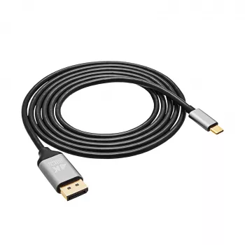 AKYGA USB-C į DisplayPort adapterio laidas 1.8m juodas