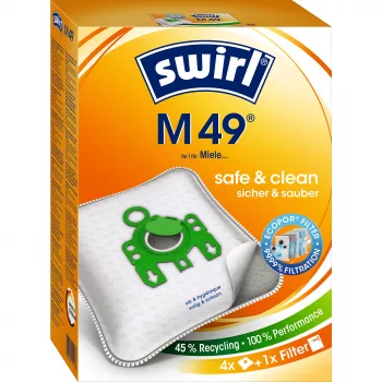 Dulkių maišelis Swirl M 49, 4 vnt.
