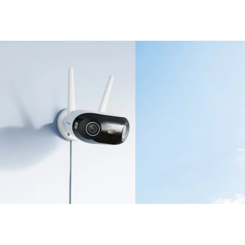 Reolink W740 Bullet WiFi kamera – 8 MP, dvigubos diafragmos objektyvas F2.8mm/F1.6, IP67, MicroSD iki 512 GB