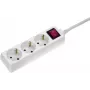 AS Schwabe 11361 rozetinis blokas su jungikliu, baltas, 1 Schuko lizdas