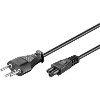 Wentronic Goobay maitinimo laidas Šveicarijos kištuku, 1,8 m, juodas - Šveicarijos kištukas (J tipas, SEV 1011) > įrenginio lizdas C5 (93960)