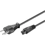 Wentronic Goobay maitinimo laidas Šveicarijos kištuku, 1,8 m, juodas - Šveicarijos kištukas (J tipas, SEV 1011) > įrenginio lizdas C5 (93960)