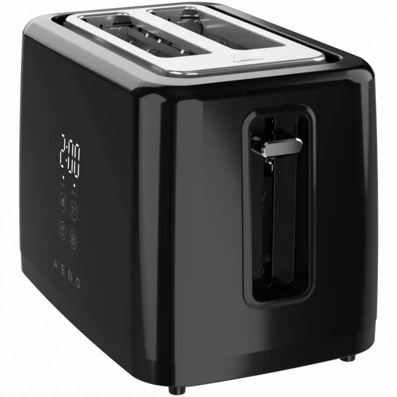 Elektrinis skrudintuvas AENO, juodas, 220-240V, 50-60Hz, 780-930W, 2 lizdai, 3 režimai, 7 rudumo lygiai