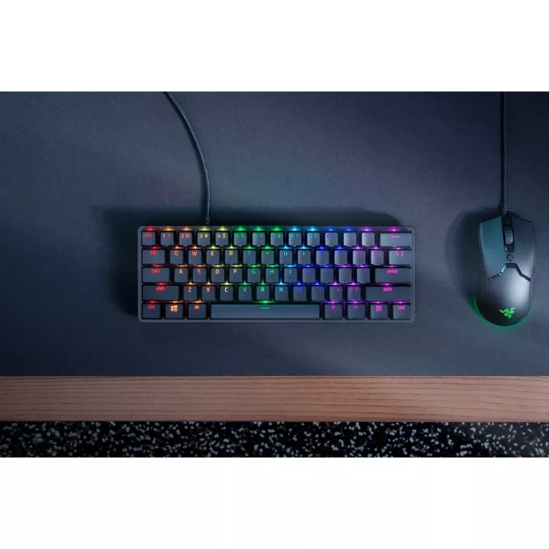 Razer Huntsman Mini, žaidimų klaviatūra juoda, DE išdėstymas, Razer Linear Optical (Red)
