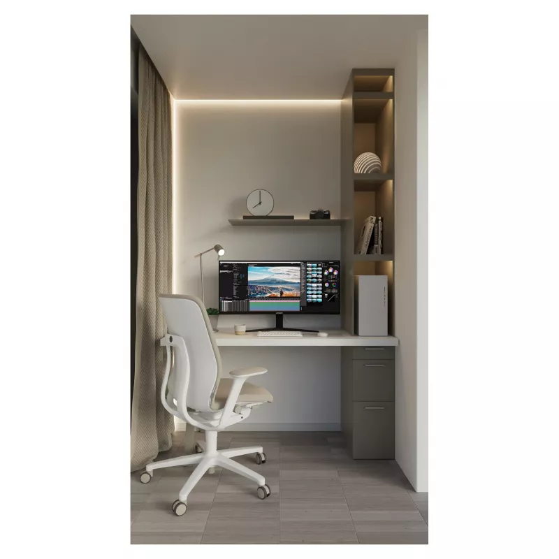 JAPANNEXT JN-IPS340UWQHD60C-C65W-HS 86,4 cm lenktas UWQHD monitorius