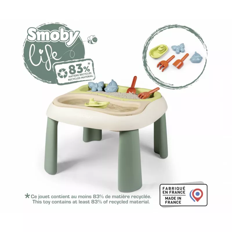 SMOBY Life smėlio ir vandens žaidimų stalas